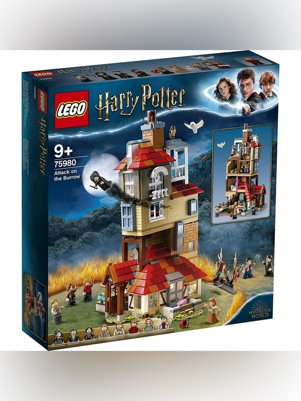 LEGO Harry Potter Attack on the Burrow 75980 1047 Pieces Complete Set